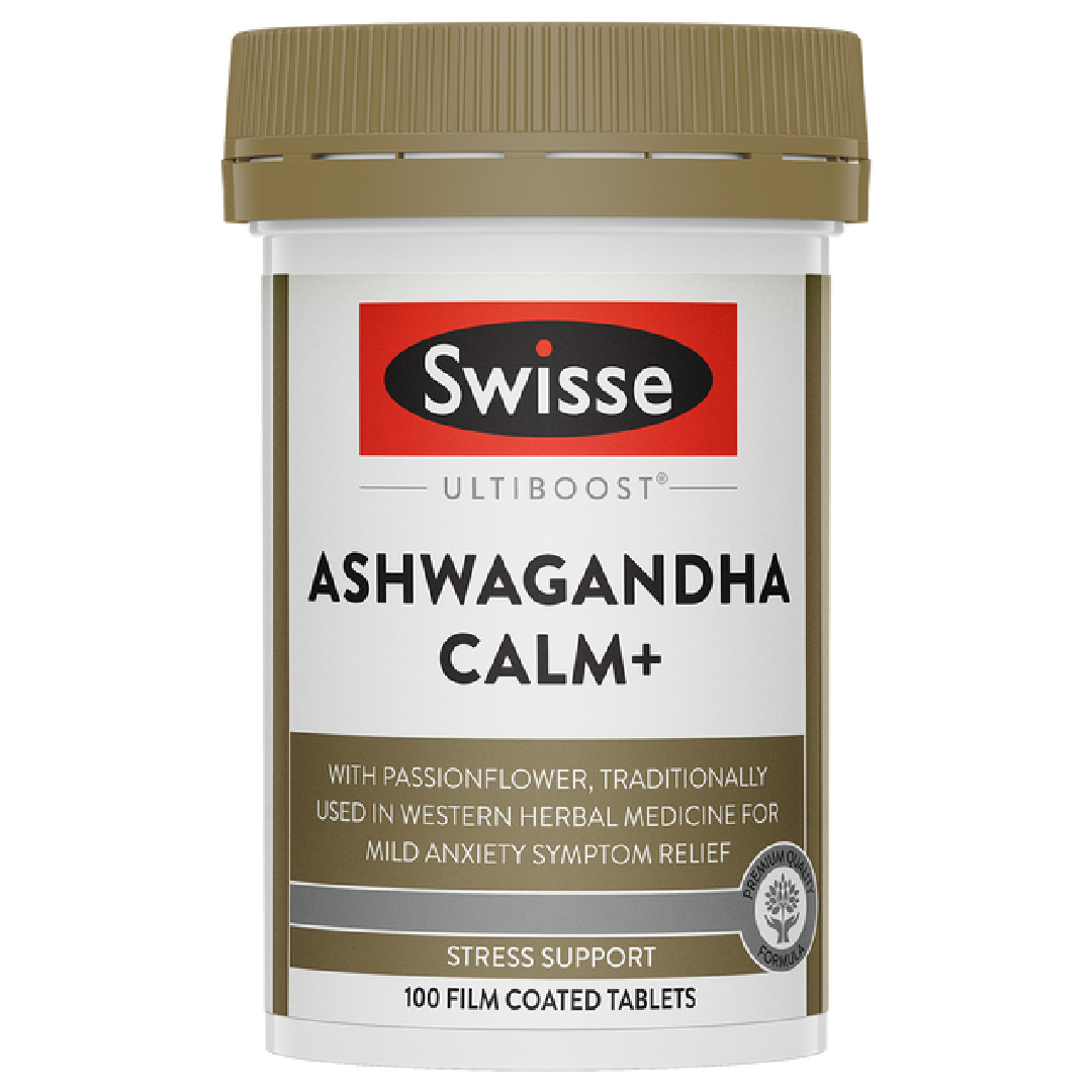 Swisse Ultiboost Ashwagandha Calm+ 100 Tablets