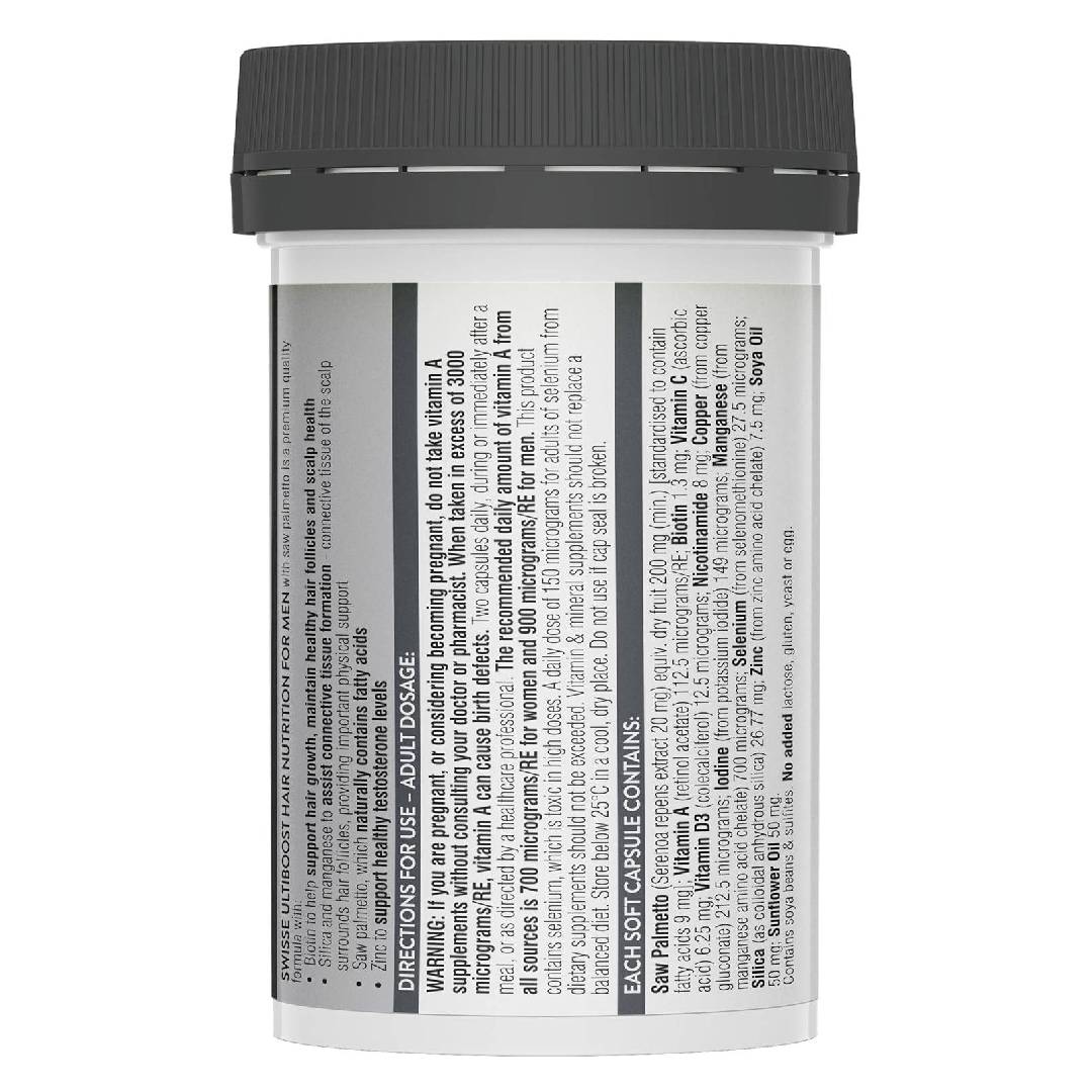Swisse Ultiboost Hair Nutrition for Men – 60 Capsules
