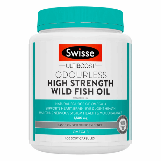 Swisse Odourless Fish Oil 1500mg (400 Capsules)