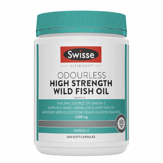 Swisse Odourless High Strength Wild Fish Oil 1500mg