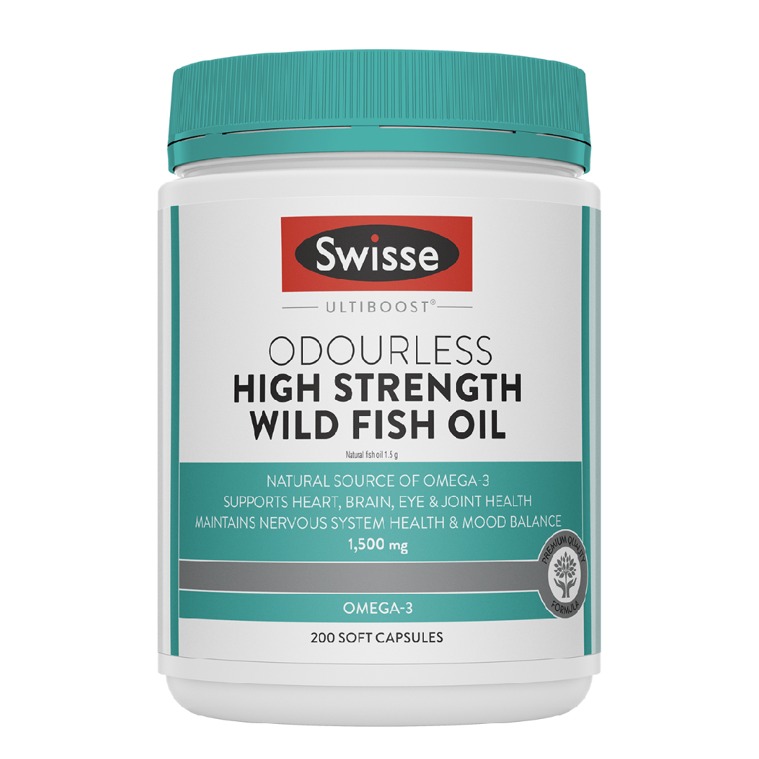 Swisse Odourless High Strength Wild Fish Oil 1500mg