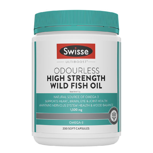 Swisse Odourless High Strength Wild Fish Oil 1500mg