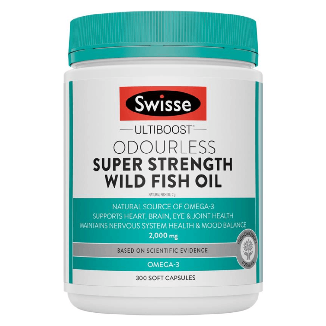 Swisse Odourless Fish Oil 2000mg (300 Caps)
