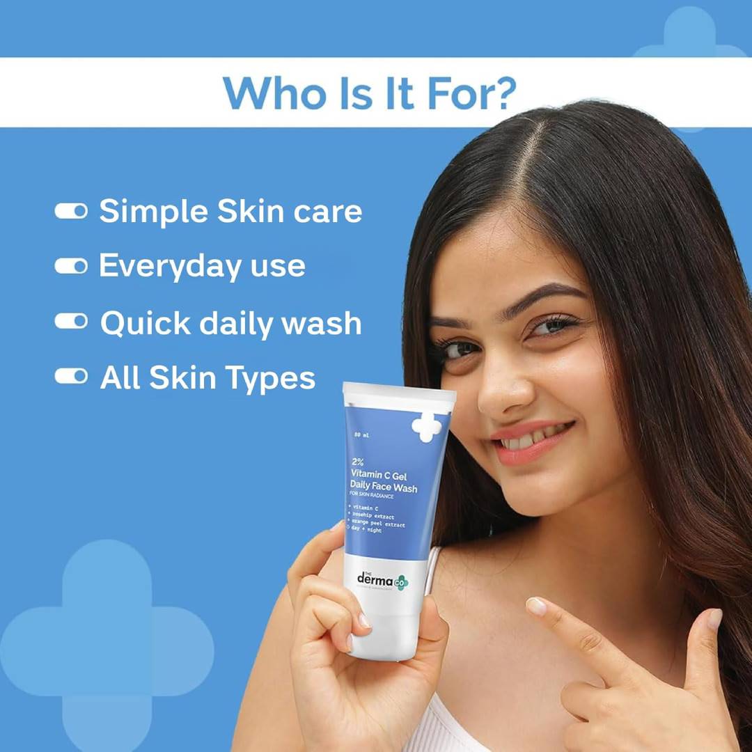 The Derma Co 2% Vitamin C Gel Daily Face Wash – 80ml