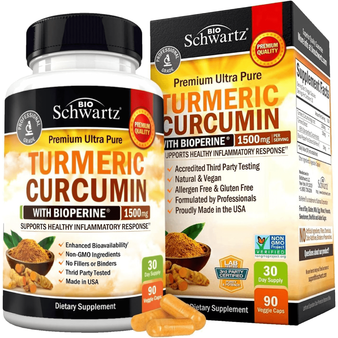 Turmeric Curcumin with BioPerine® 1500mg Capsules
