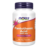NOW Foods Pantothenic Acid 500mg Veg Capsules