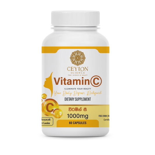 Ceylon Science Vitamin C 1000mg (60 Veg Capsules)