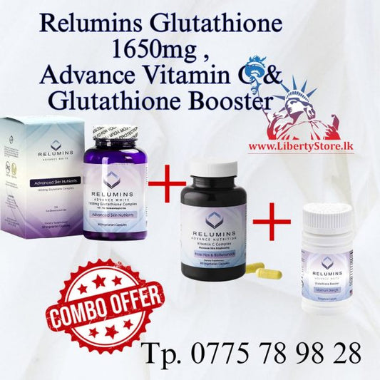 Relumins Advance White 1650mg Glutathione Complex (60 Capsules)