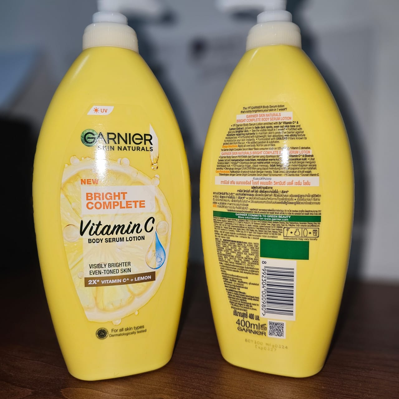 Garnier Bright Complete Vitamin C Body Serum Lotion 400ml