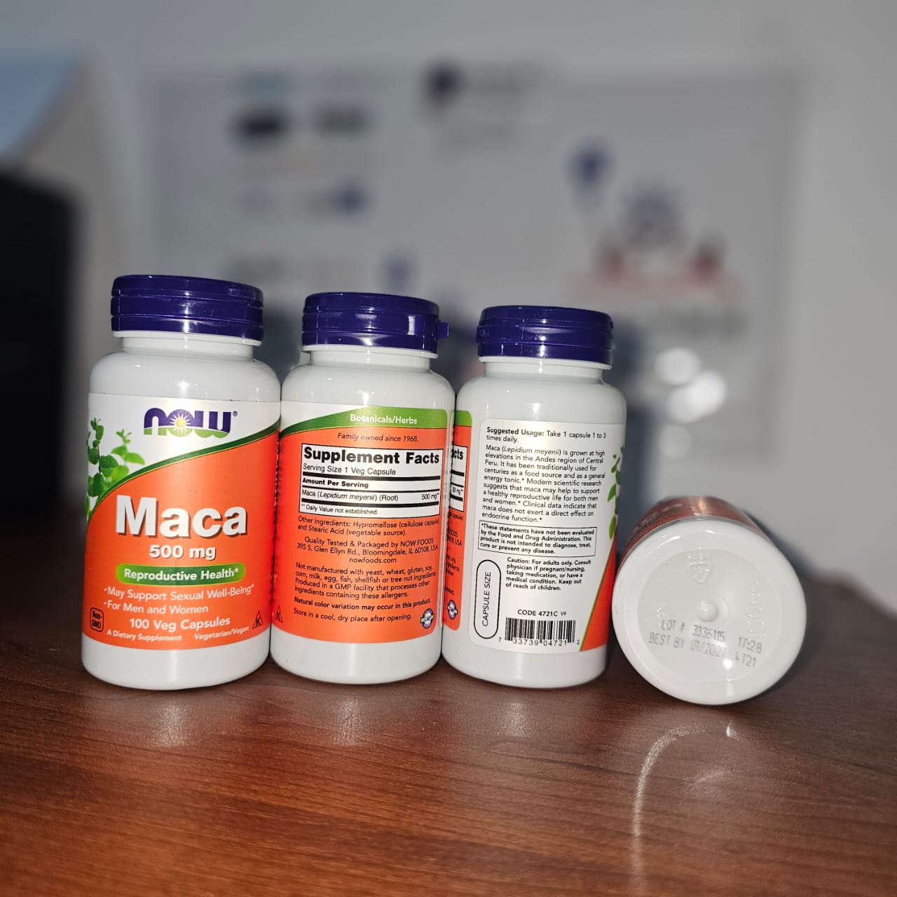 NOW Foods Maca 500mg Veg Capsules