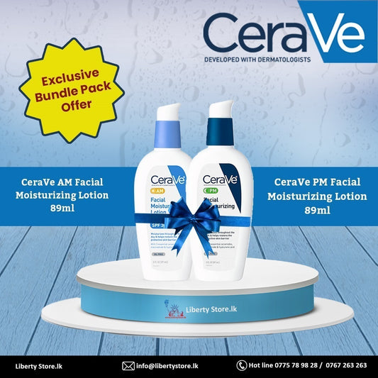 CeraVe AM & PM Facial Moisturizing Lotion Bundle 89ml