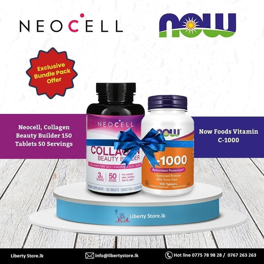 NeoCell Collagen Beauty Builder + NOW Vitamin C Bundle