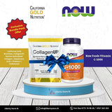 Now Foods Vitamin C-1000 & Marine Collagen Bundle