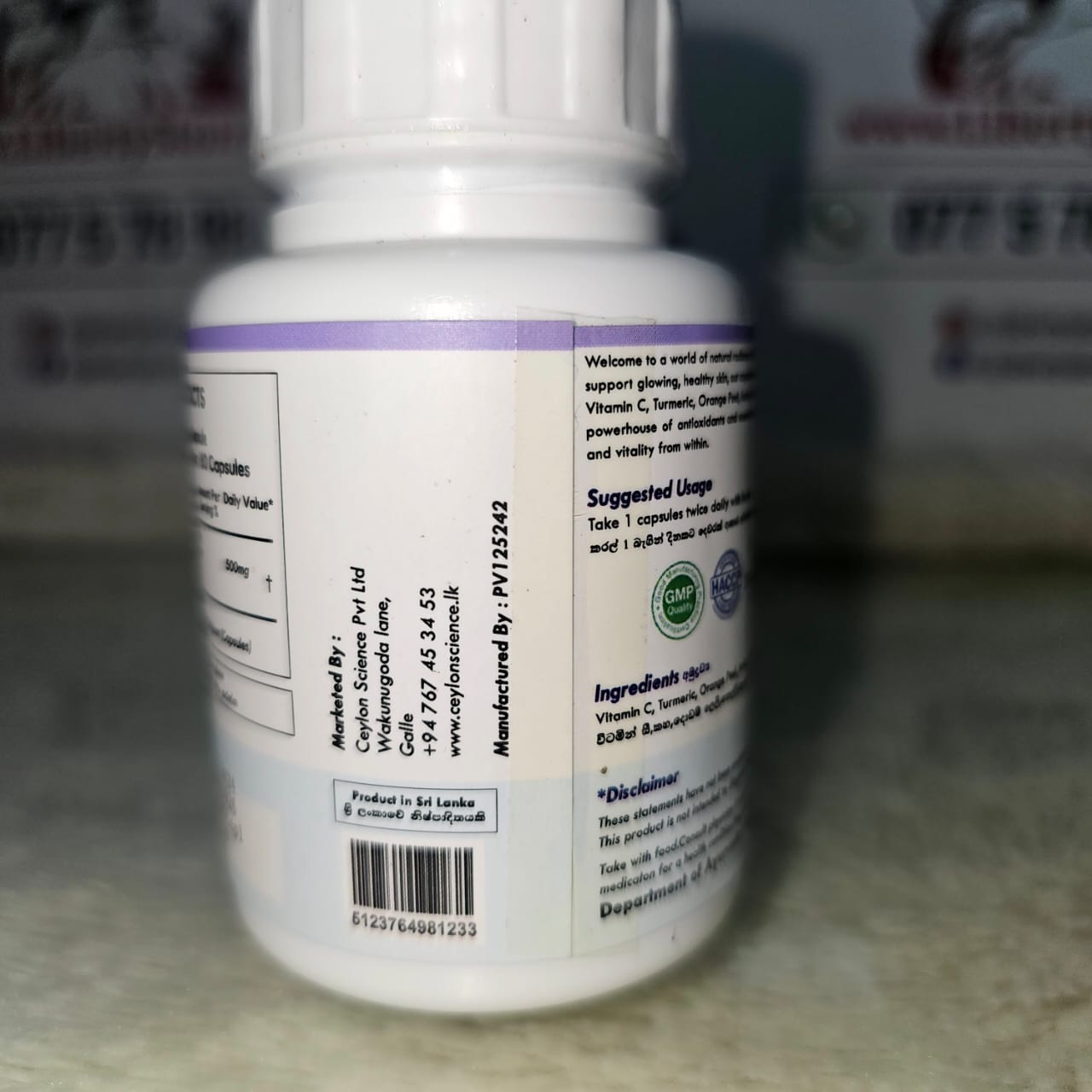 Ceylon Science Bright Booster – 60 Veg Capsules