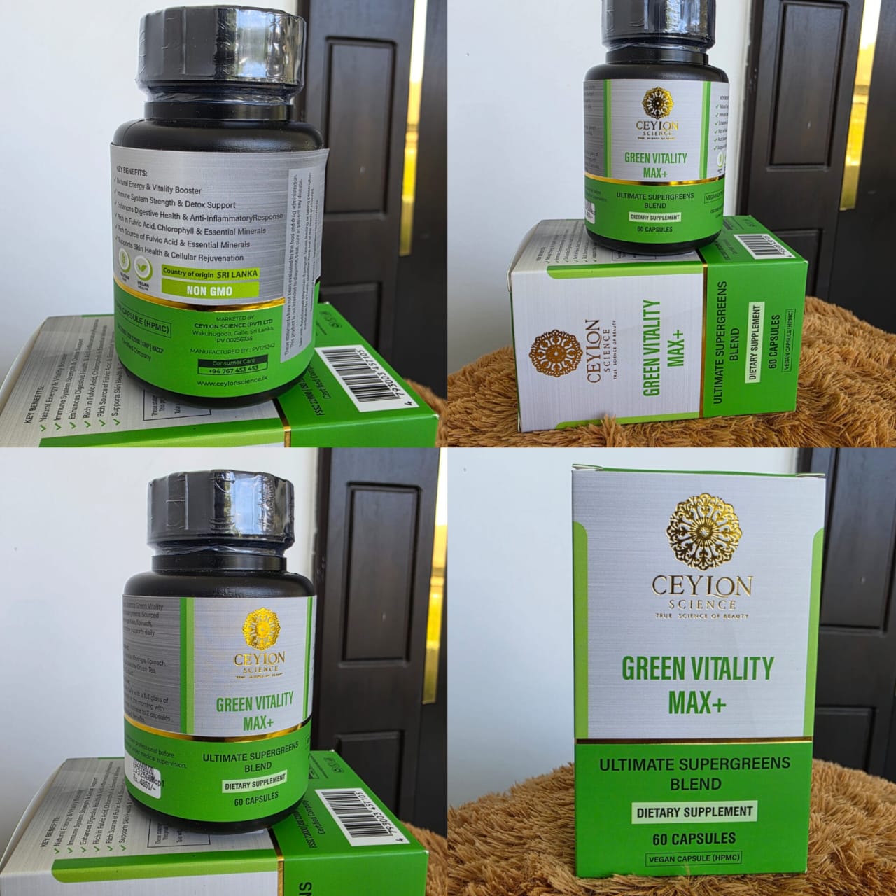 Ceylon Science  Green Vitality Max+ 60 Veg Capsules