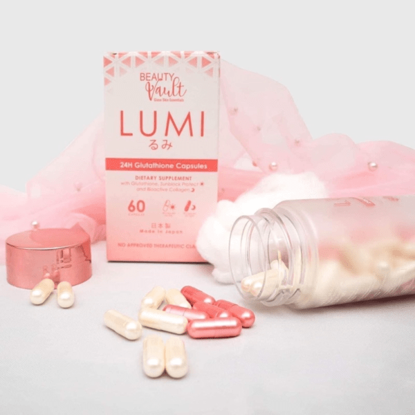 ( Discounted Product ) Lumi 24H Glutathione 60 Capsules – Beauty Vault