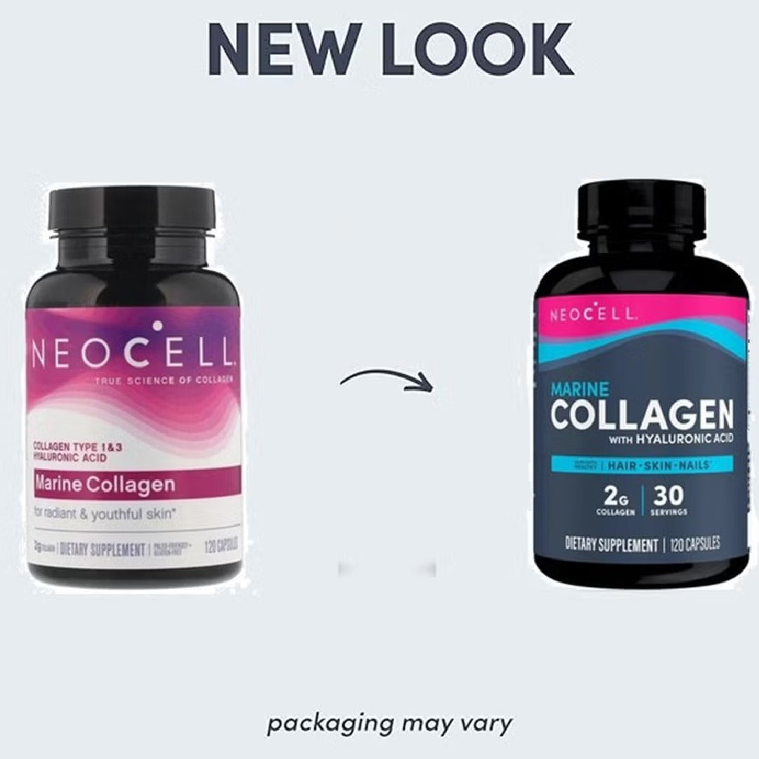 NeoCell Marine Collagen with Hyaluronic Acid – 120 Capsules
