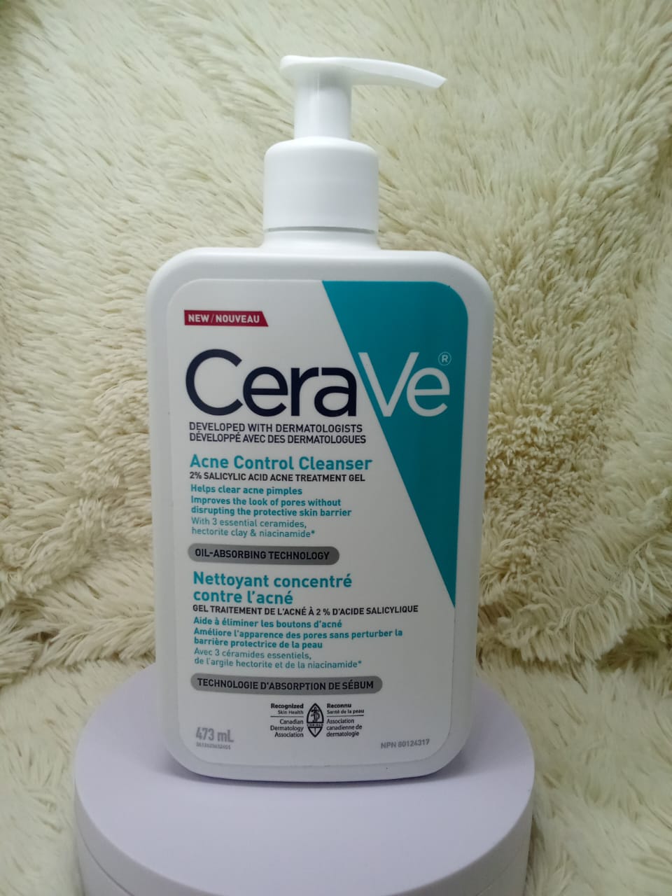 CeraVe Acne Control Cleanser – 2% Salicylic Acid