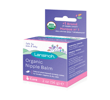 Lansinoh Organic Nipple Balm for Breastfeeding, USDA Certified Organic, Breastfeeding Essentials, 56 Grams