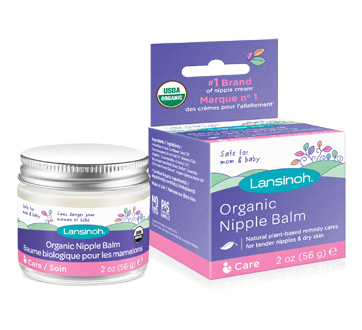 Lansinoh Organic Nipple Balm for Breastfeeding, USDA Certified Organic, Breastfeeding Essentials, 56 Grams