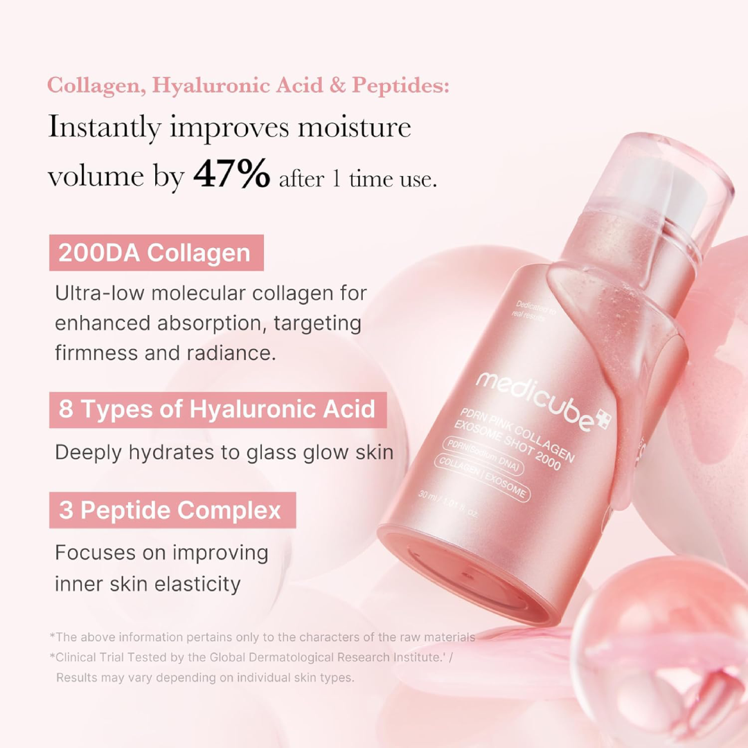 Medicube PDRN Pink Collagen Exosome Shot Serum 30ml