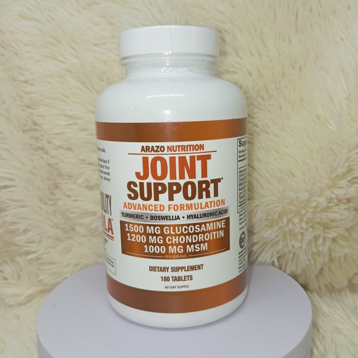 Glucosamine Chondroitin Turmeric Msm Boswellia - Joint Support Supplement for Relief 180 Tablets - Arazo Nutrition - Image 5