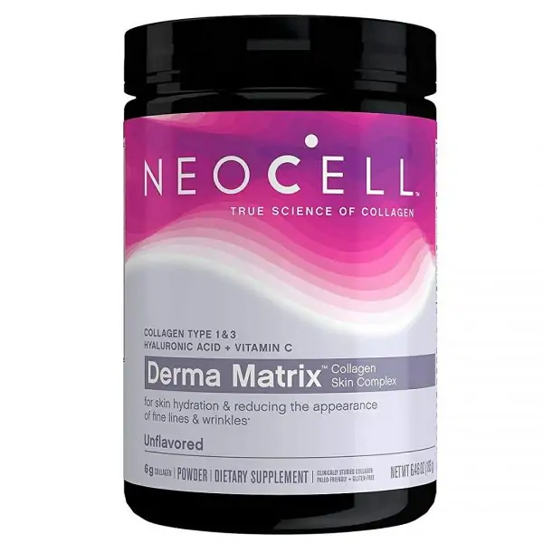 NeoCell Derma Matrix Collagen Skin Complex Powder, Collagen Types 1 & 3, 6.46 Ounces - Image 1
