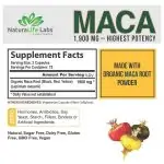 Organic Maca Root Black, Red, Yellow 1900 MG per Serving  150 Vegan Capsules Peruvian Maca Root Gelatinized 100% Pure - Image 3