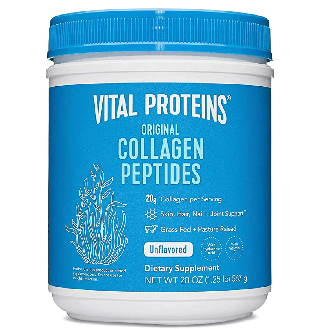 Vital Proteins Collagen Peptides Powder Supplement (Type I, III) for Skin Hair Nail Joint  Hydrolyzed Collagen 20g per Serving Unflavored