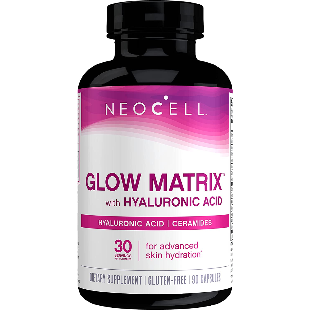 NeoCell Glow Matrix, Collagen Capsules, Skin Hydration and Elasticity, 90 Capsules (Package May Vary)