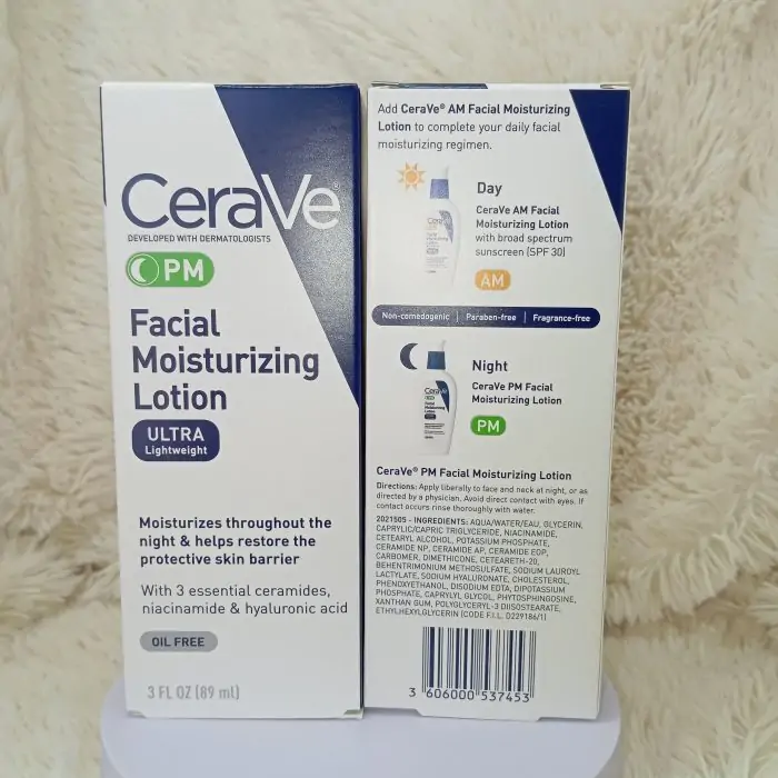 CeraVe PM Facial Moisturizing Lotion for Women & Men 89ml - Image 5