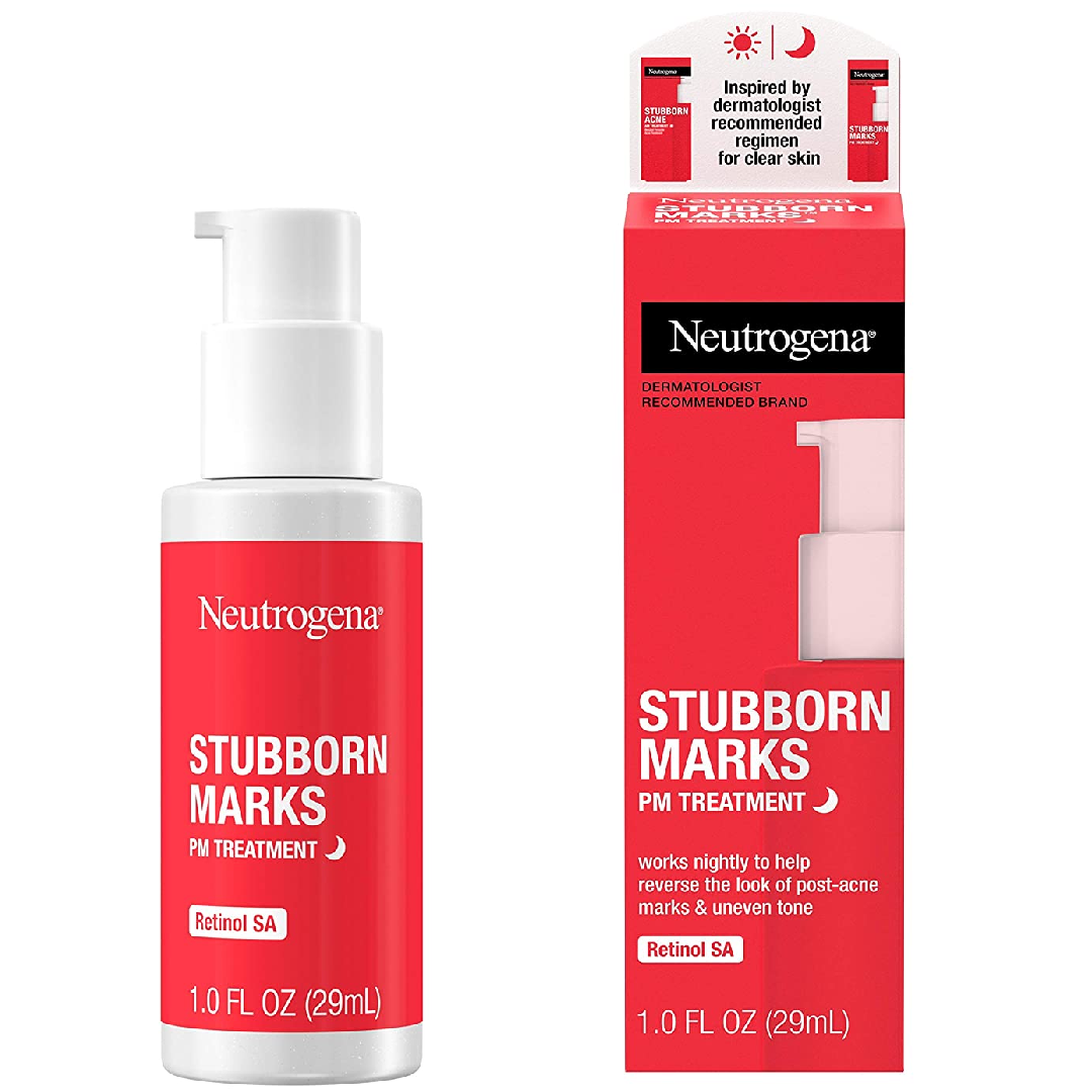 Neutrogena Stubborn Marks PM Treatment with Retinol SA 1.0 Fl Oz