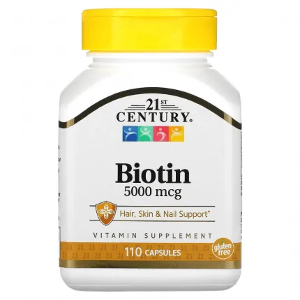 21st Century Biotin 5,000 mcg, 110 Capsules