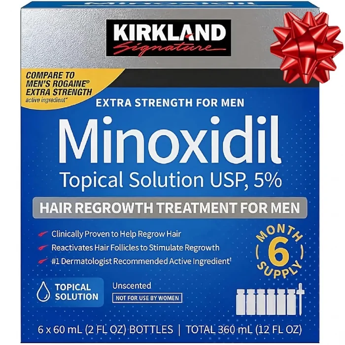 6 Months Kirkland Minoxidil 5% Extra Strength Hair Loss Regrowth Treatment Men - Image 1
