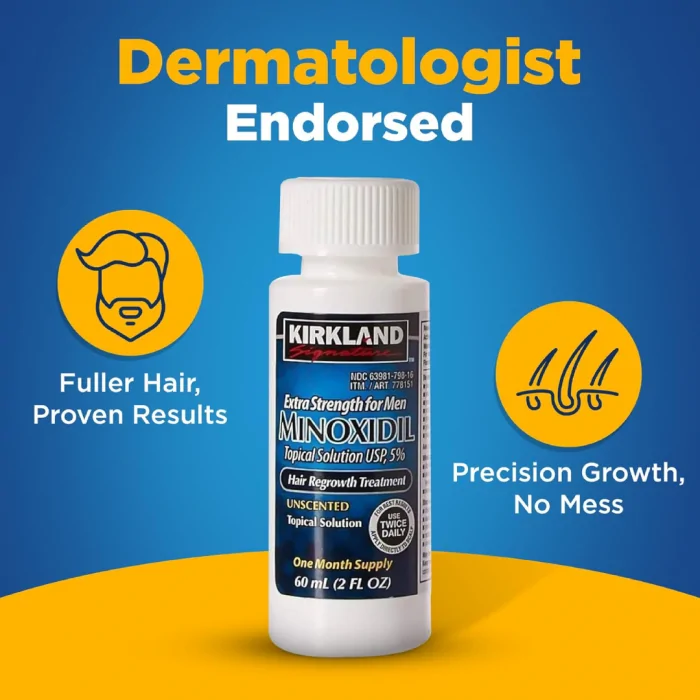 6 Months Kirkland Minoxidil 5% Extra Strength Hair Loss Regrowth Treatment Men - Image 10