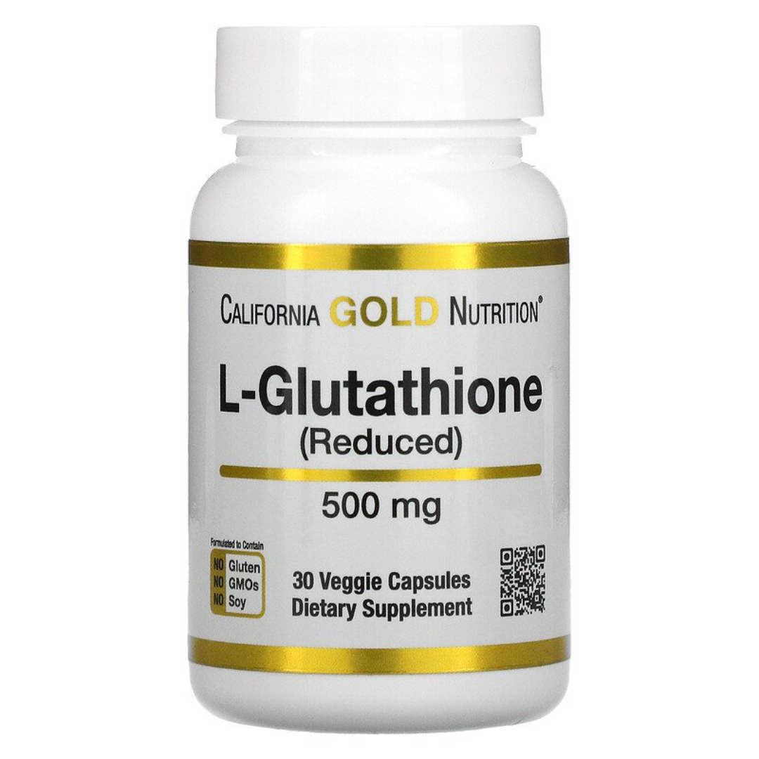 California Gold Nutrition  L-Glutathione (Reduced) 500 mg