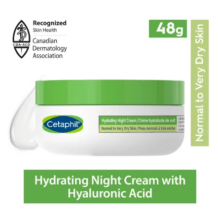 Cetaphil Hydrating Night Cream for Normal to Very Dry Skin 48g