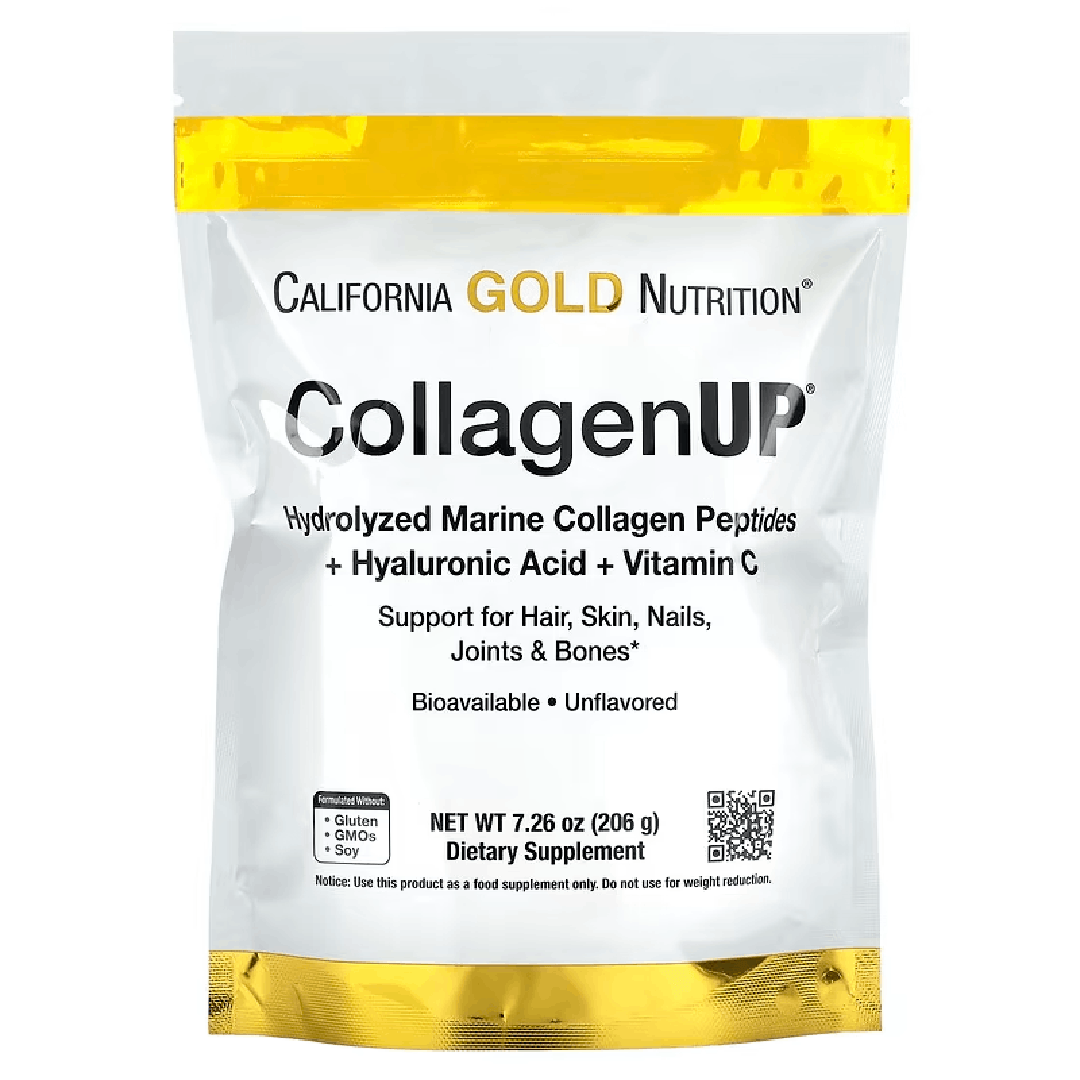 California Gold Nutrition, CollagenUP, Marine Hydrolyzed Collagen + Hyaluronic Acid + Vitamin C, Unflavored