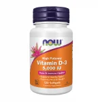 Now Foods, Vitamin D-3, 125 mcg (5,000 IU), 120 Softgels