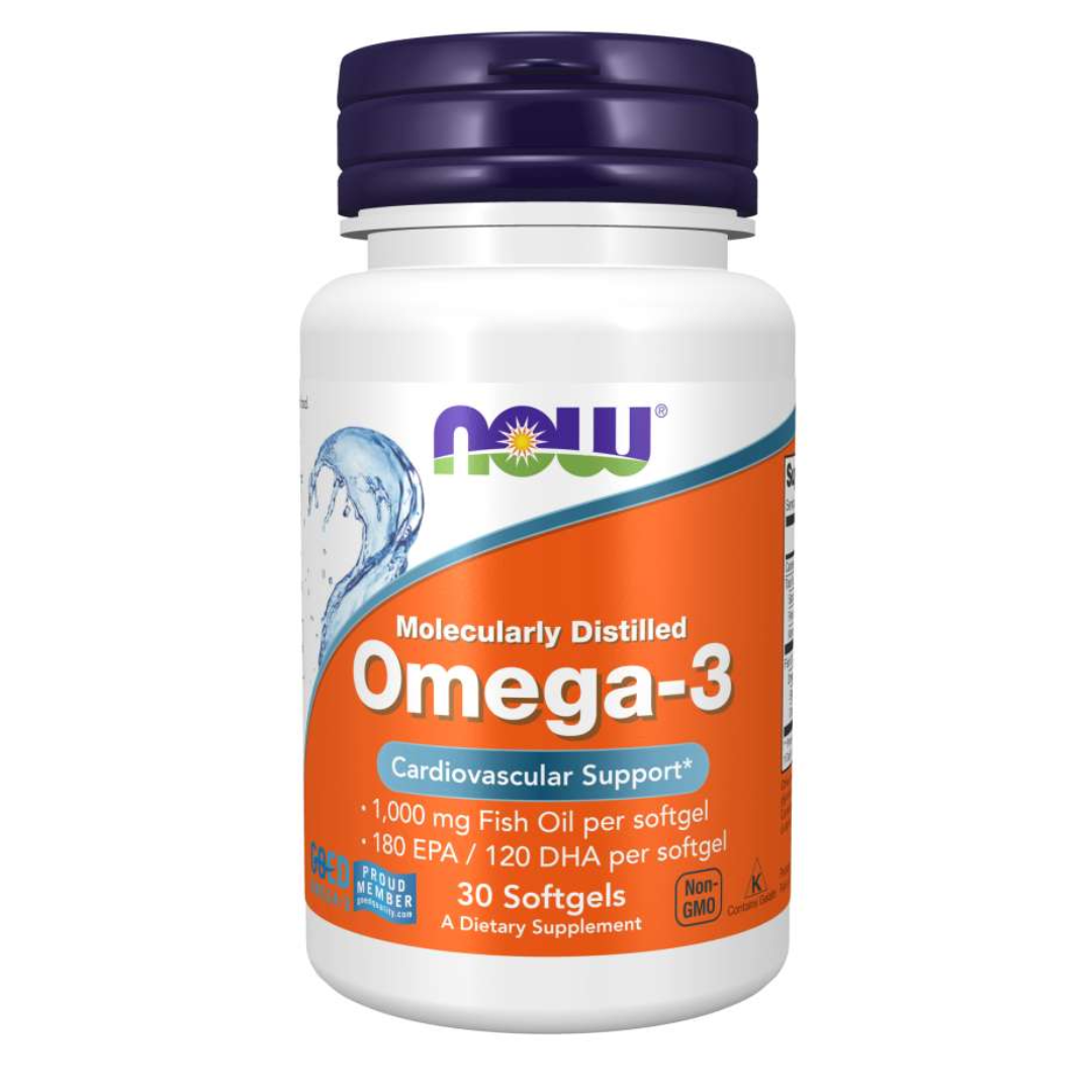 Now Foods Omega-3 Molecularly Distilled Softgels