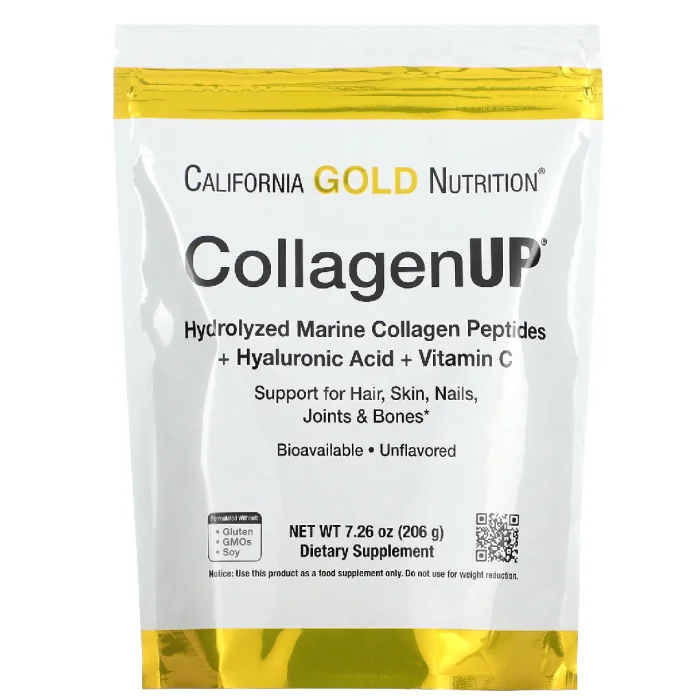 California Gold Nutrition, CollagenUP, Marine Hydrolyzed Collagen + Hyaluronic Acid + Vitamin C, Unflavored
