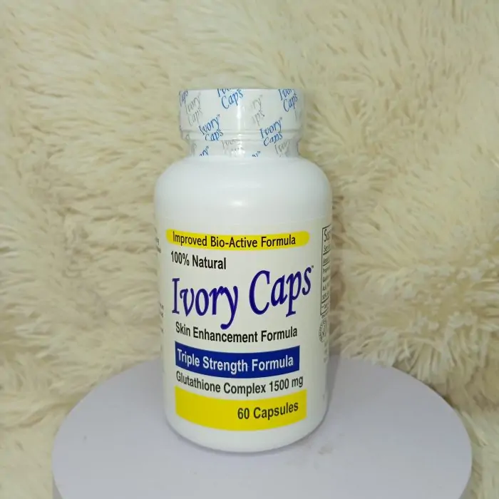 Ivory Caps - Maximum Potency 1500 mg Glutathione Skin Whitening Pills Complex, 60 Capsules - Image 4