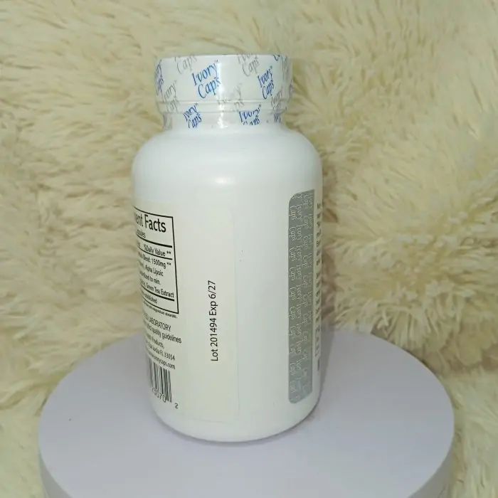 Ivory Caps - Maximum Potency 1500 mg Glutathione Skin Whitening Pills Complex, 60 Capsules - Image 5