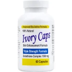 Ivory Caps - Maximum Potency 1500 mg Glutathione Skin Whitening Pills Complex, 60 Capsules