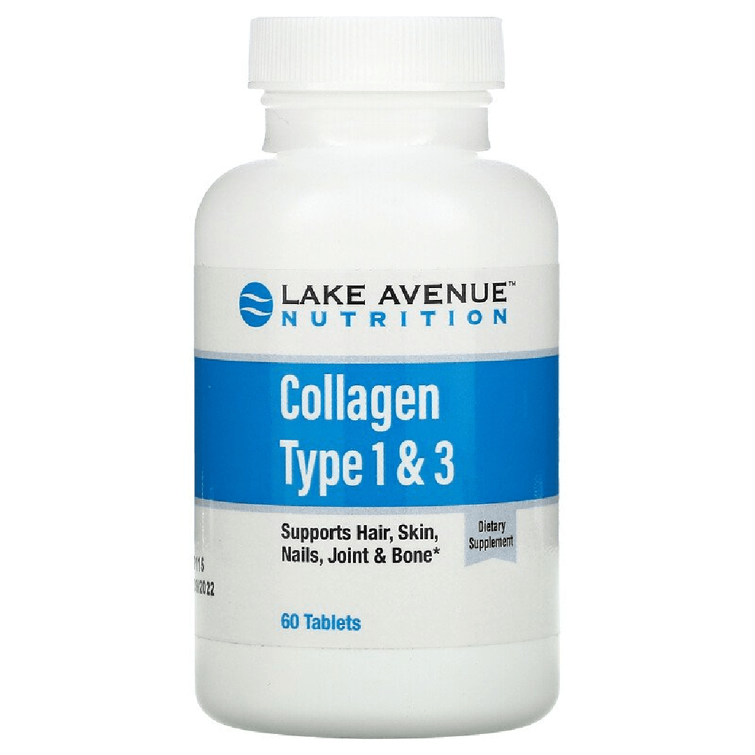 Lake Avenue Nutrition, Hydrolyzed Collagen Type 1 & 3, 1,000 mg, 60 Tablets