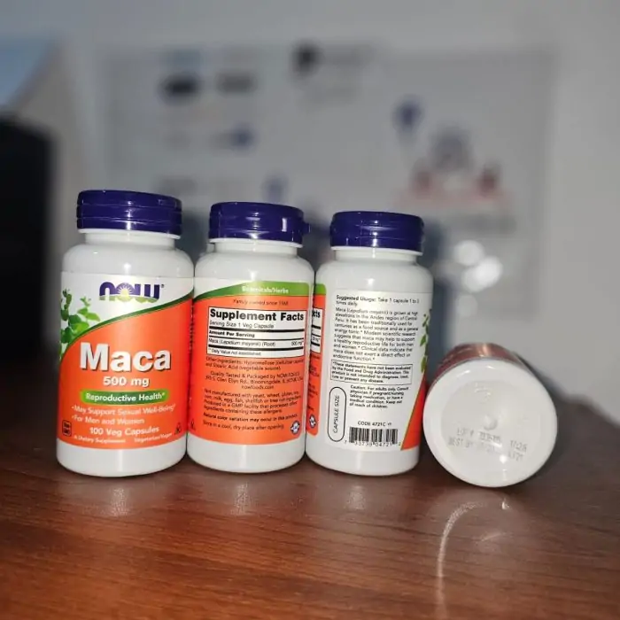 Now Foods Maca 500 mg 100 Veg Capsules - Image 2