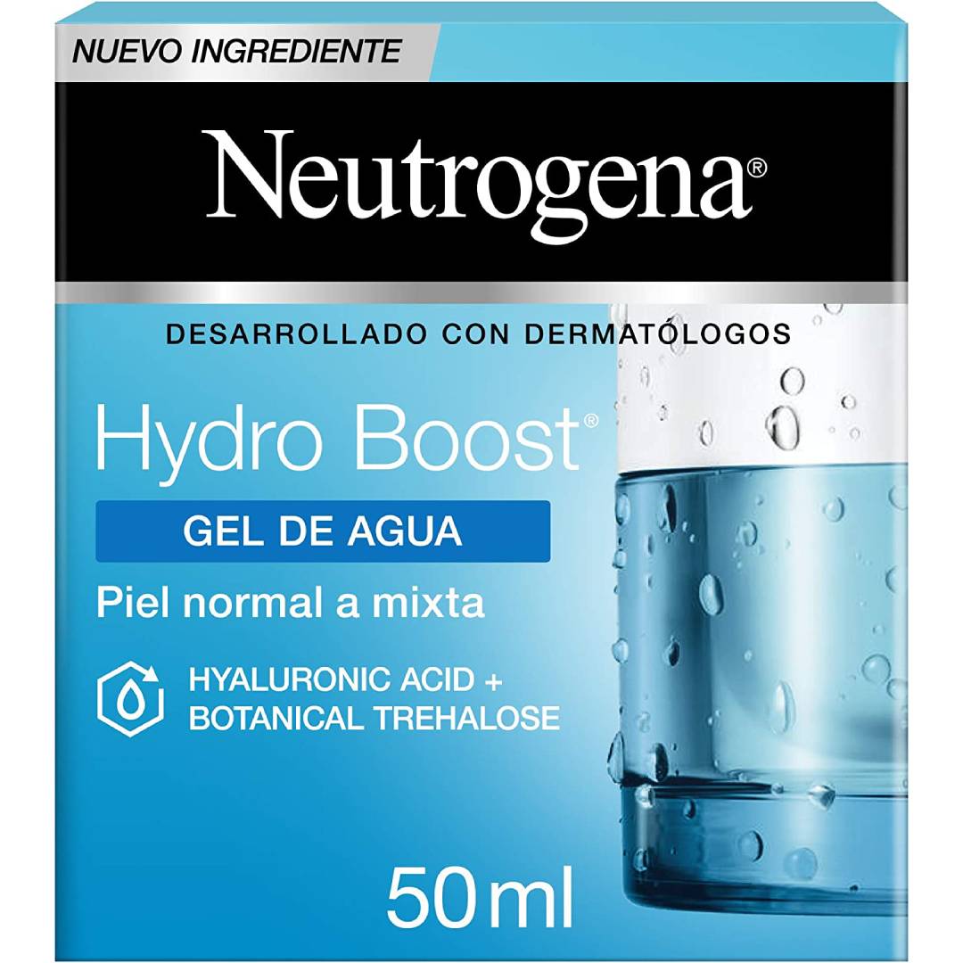 Neutrogena Hydro Boost Hyaluronic Acid Hydrating Water Face Gel Moisturizer for Dry Skin, 50ml