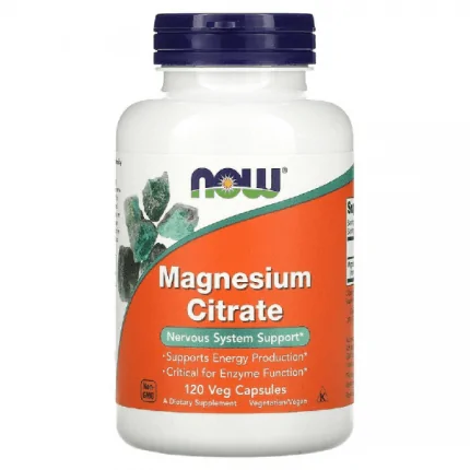 Now Foods, Magnesium Citrate, 120 Veg Capsules