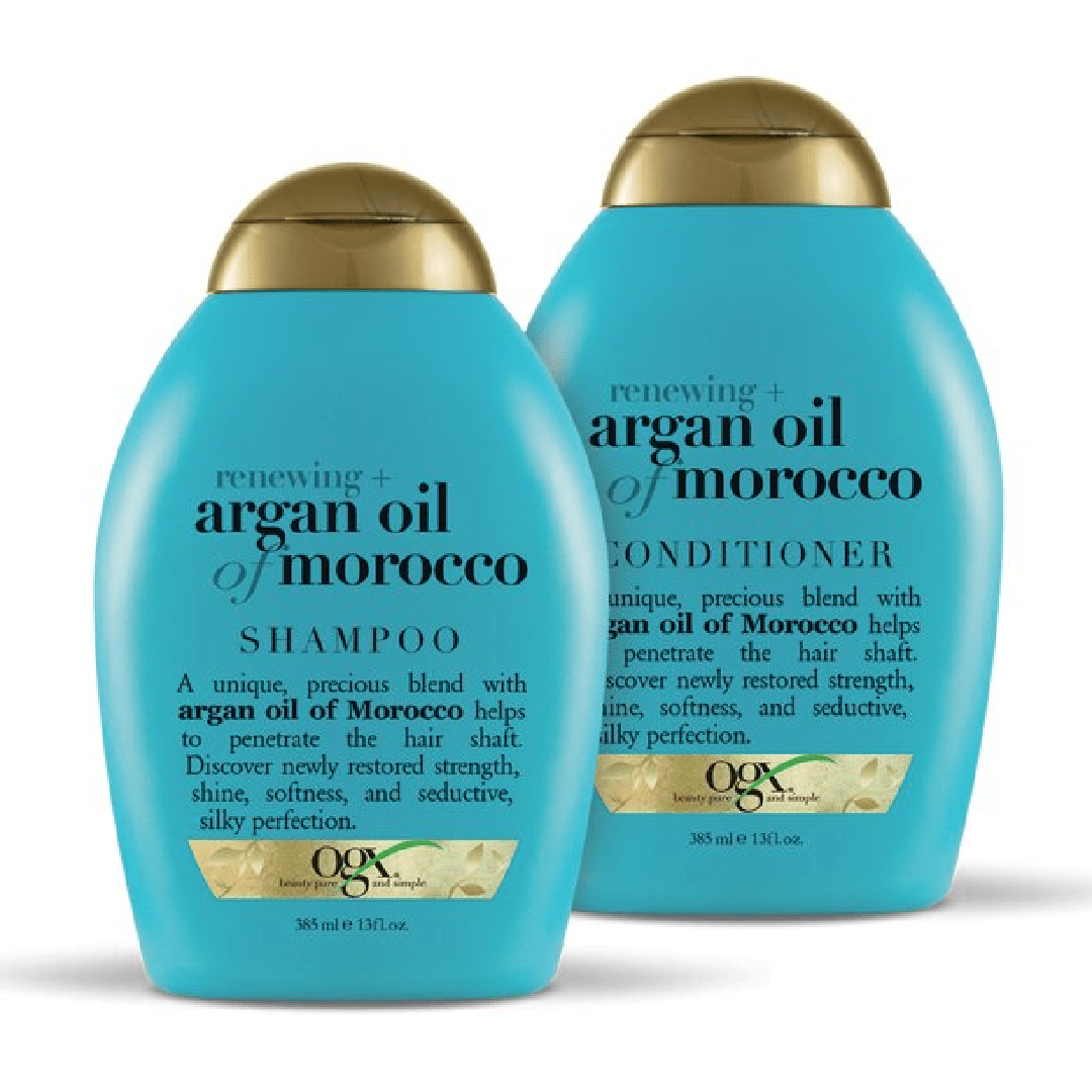 OGX Renewing + Argan Oil of Morocco Shampoo & Conditioner Set, 13 Ounce