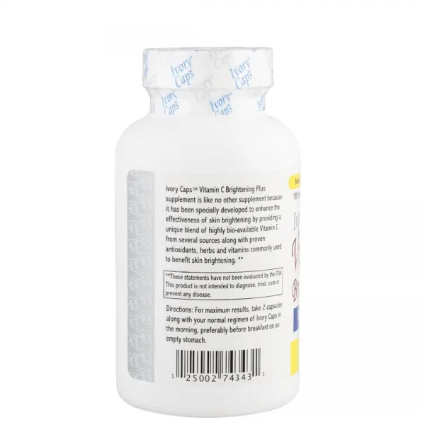 Ivory Caps Maximum Strength Vitamin C Brightening Plus 60 Caps - Image 3
